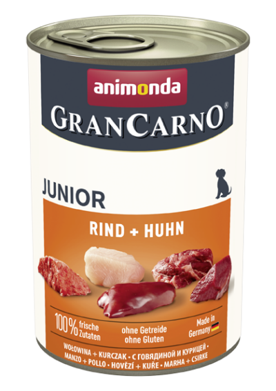 Animonda - GranCarno - Junior - Wołowina - Kurczak - Pies - Karma - Mokra - 400g - MiskaKarmy.pl