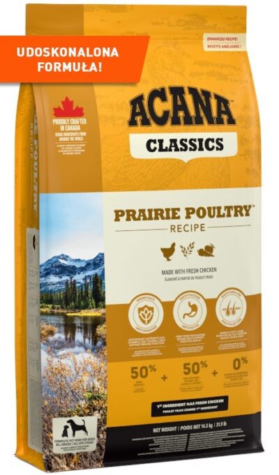 Acana Classics Prairie Poultry - sucha karma dla psa - 11,4kg - MiskaKarmy.pl