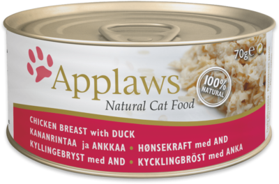 Applaws Cat - Pierś z kurczaka Kaczka - 70g puszka - MiskaKarmy.pl