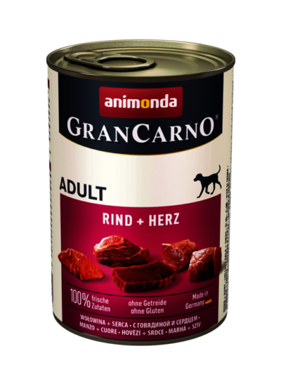 Animonda - GranCarno - Adult - Wołowina - z Sercami - Pies - Karma - Mokra - 400g - MiskaKarmy.pl