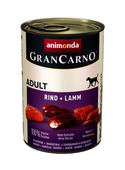 Animonda - GranCarno - Adult - Wołowina - Jagnięcina - Pies - Karma - Mokra - 400g - MiskaKarmy.pl