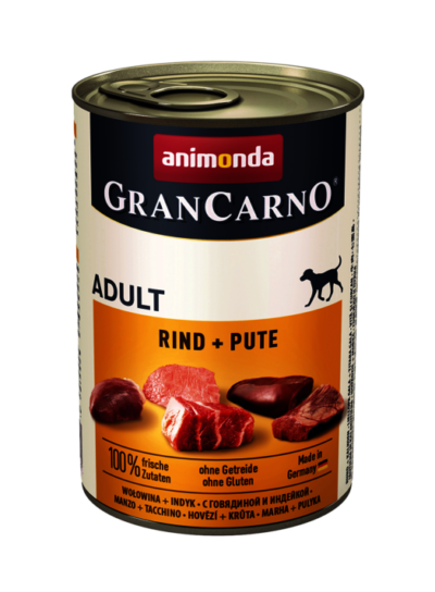 Animonda - GranCarno - Adult - Wołowina - Indykiem - Pies - Karma - Mokra - 400g - MiskaKarmy.pl
