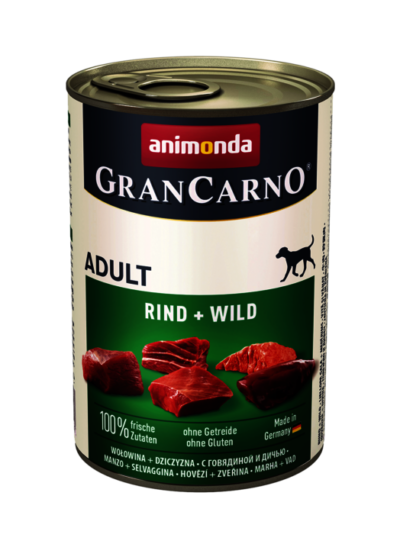Animonda - GranCarno - Adult - Wołowina - Dziczyzna - Pies - Karma - Mokra - 400g - MiskaKarmy.pl