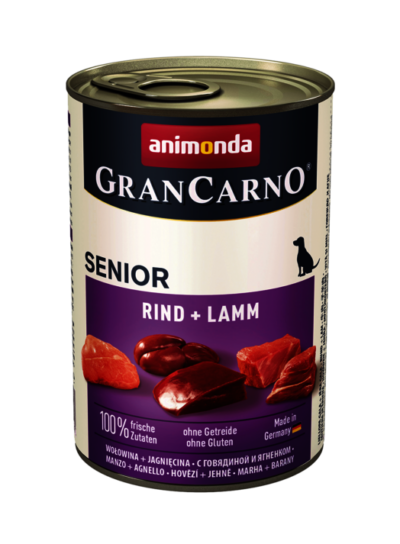Animonda - GranCarno - Senior - Wołowina - Jagnięcina - Pies - Karma - Mokra - 400g - MiskaKarmy.pl