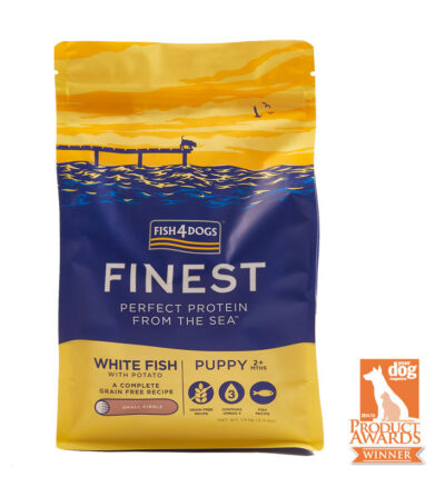 Fish4Dogs - Finest White Fish Puppy- sucha karma -1,5kg - nagroda - MiskaKarmy.pl