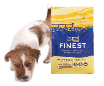 Fish4Dogs - Finest White Fish Puppy- sucha karma -1,5kg – pies02 - MiskaKarmy.pl