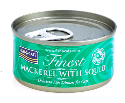 Fish4Cats – Finest Makrela Kałamarnica - karma mokra - 70g – MiskaKarmy.pl