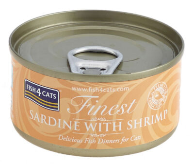 Fish4Cats – Finest Sardynka Krewetka - karma mokra - 70g – MiskaKarmy.pl