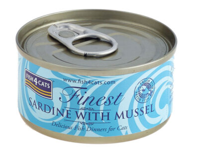 Fish4Cats – Finest Sardynka z Omułkiem- karma mokra - 70g – MiskaKarmy.pl
