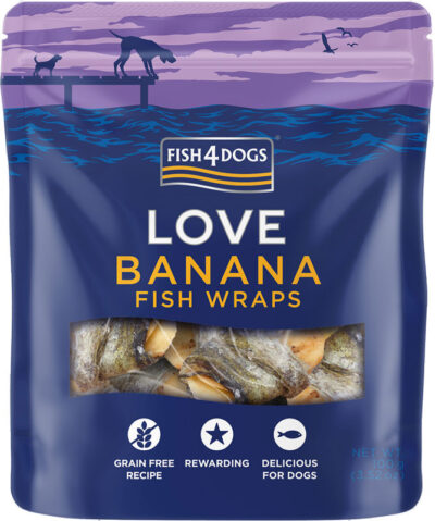 Fish4Dogs – Banana Wraps - przysmaki – 90g - MiskaKarmy.pl