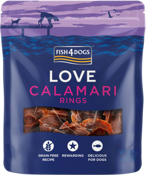 Fish4Dogs – Calamari Rings - przysmaki – 60g - MiskaKarmy.pl