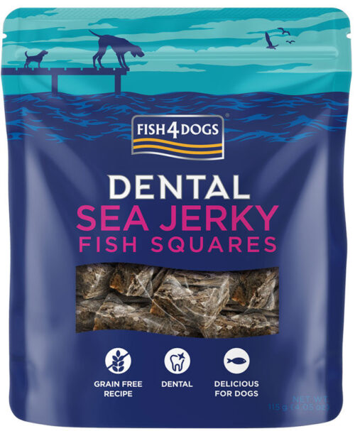 Fish4Dogs – Sea Jerky Squares - przysmaki – 100g - MiskaKarmy.pl
