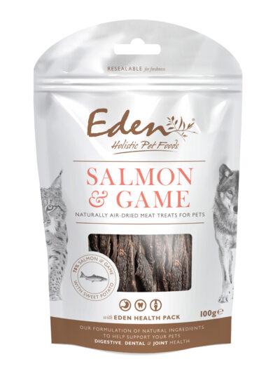 Eden – Łosoś Dziczyzna- przysmaki – 100g – MiskaKarmy.pl