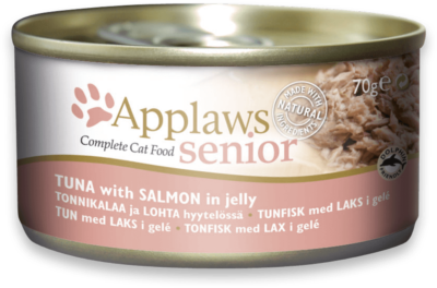 Applaws Cat Senior - Tuńczyk i łosoś - 70g puszka - MiskaKarmy.pl