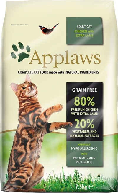 Applaws Adult Cat - Kurczak Jagnięcina - sucha karma dla kota - miskakarmypl