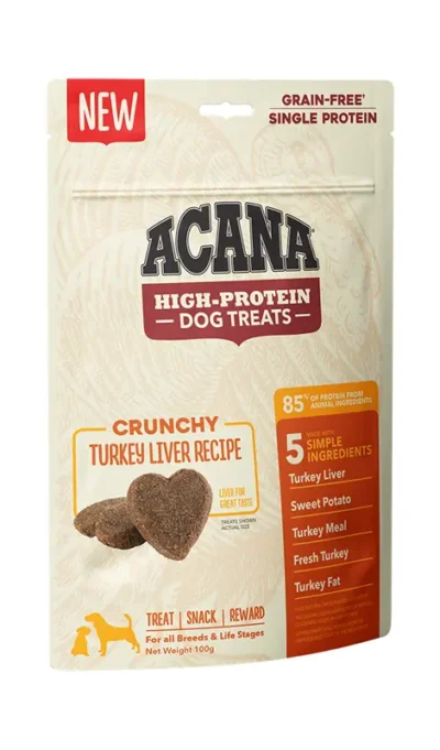 Acana Treats Crunchy Turkey Indyk 100g - Przysmak - MiskaKarmypl
