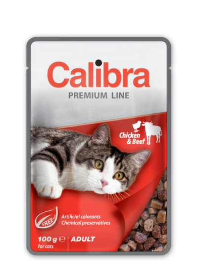 Calibra - Adult - Wołowina - Kurczak - Kot - Karma - Mokra - 100g - MiskaKarmy.pl