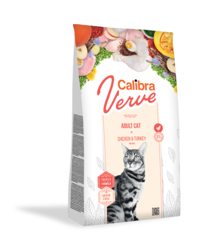 Calibra - Verve - Adult Chicken Turkey - Kot - Karma - Sucha - 750g - MiskaKarmy.pl
