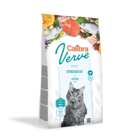 Calibra - Verve - Sterilised Herring - Kot - Karma - Sucha - 750g - MiskaKarmy.pl