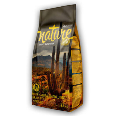 Nature - Indyk - Kurczak - Pies - Karma - Sucha - 12kg - Front - Miskakarmy.pl