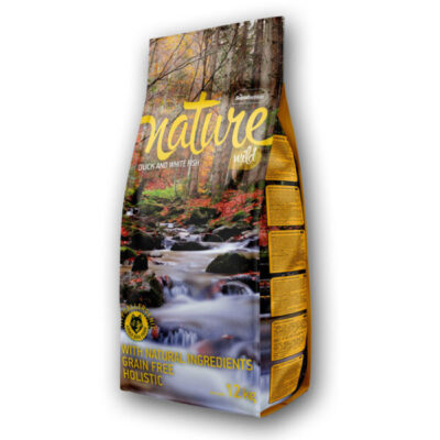 Nature - Kaczka - Biała Ryba - Pies - Karma - Sucha - 12kg - Front - Miskakarmy.pl