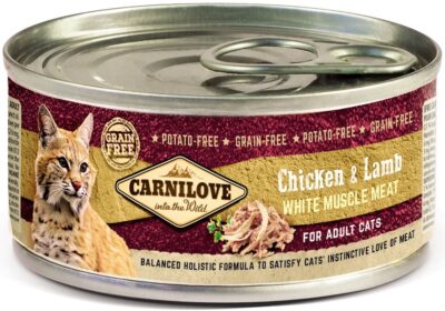 Carnilove - Chicken & Lamb - puszka 100g - karma mokra kot - miskakarmypl