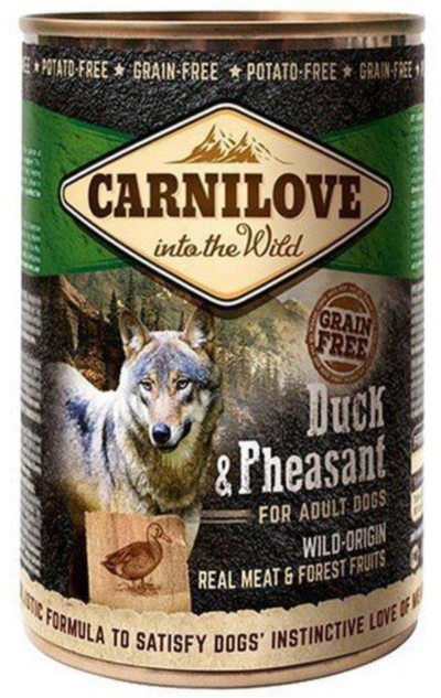 Carnilove - Duck & Pheasant - puszka 400g - karma mokra pies - miskakarmypl