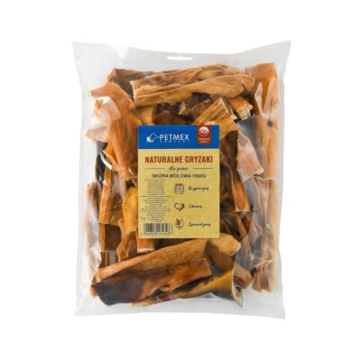 Skóra wołowa - 1kg - gryzak dla psa - miskakarmypl
