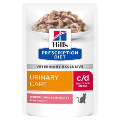 Hill's - Feline C/D Łosoś Urunary Stress - Kot - Karma - Mokra - 85g - MiskaKarmy.pl