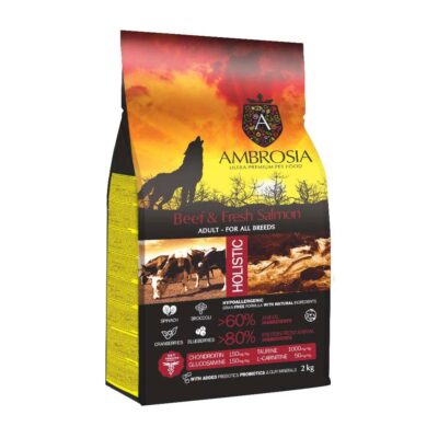 Ambrosia - Wołowina - Łosoś - Pies - Karma - Sucha - 12kg - MiskaKarmy.pl