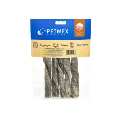 Skóra dorsza - Twists - 100g - gryzak dla psa - rewers - miskakarmypl