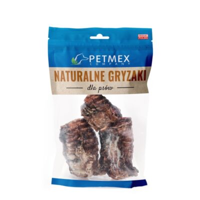 Tchawica wołowa cięta - 100g - gryzak dla psa - miskakarmypl