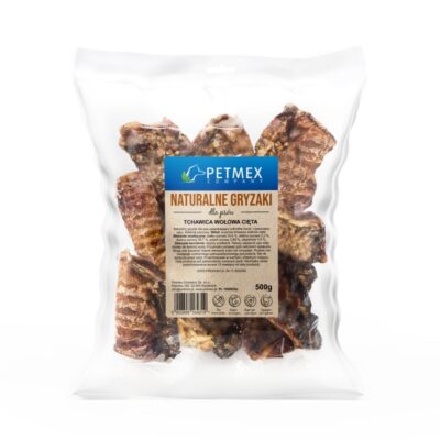 Tchawica wołowa cięta - 500g - gryzak dla psa - miskakarmypl