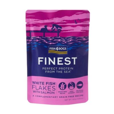 Fish4Dogs - Filety Biała Ryba i Łosoś - Pies - Karma - Mokra - 100g - przód - MiskaKarmy.pl