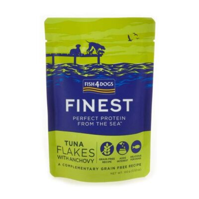 Fish4Dogs - Filety - Tuńczyk Anchois - Pies - Karma - Mokra - 100g - przód - MiskaKarmy.pl