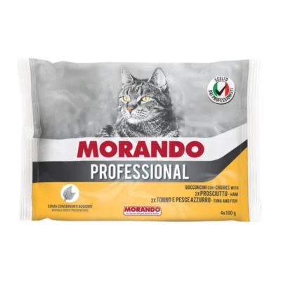Morando Pro Mokra Karma Dla Kota 2xSzynka i 2xTuńczyk - opakowanie 400g - miskakarmypl