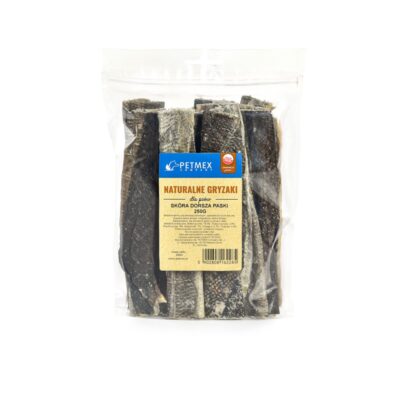 Skóra dorsza - Paski - 250g - gryzak dla psa - miskakarmypl