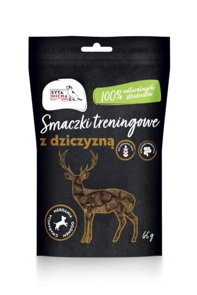 Syta Micha - smaczki treningowe z dziczyzną - 65g - MiskaKarmypl