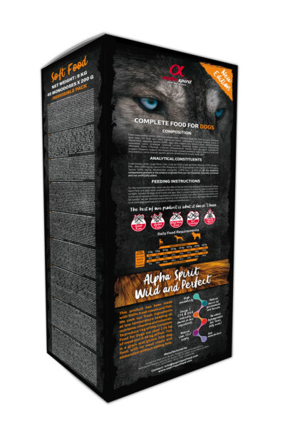 Alpha Spirit MultiProtein 9kg boks - pelnoporcjowa karma półwilgotna dla psa - miskakarmypl