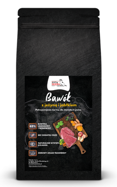 Syta Micha - Bawół z jeżyną i jabłkiem - sucha karma dla psa - 2kg - miskakarmypl