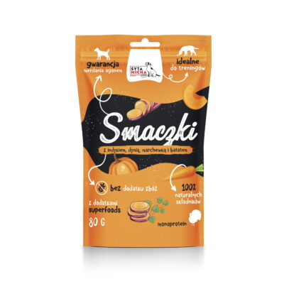 Syta Micha - smaczki dla psa z indykiem - 80g - MiskaKarmypl