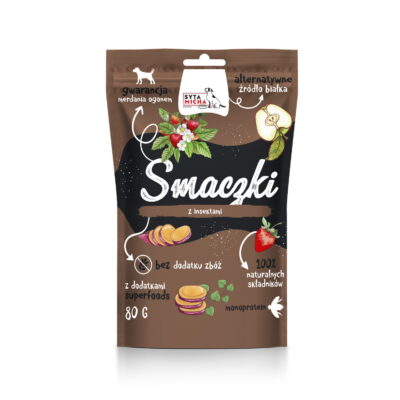 Syta Micha - smaczki dla psa z insektami - 80g - MiskaKarmypl