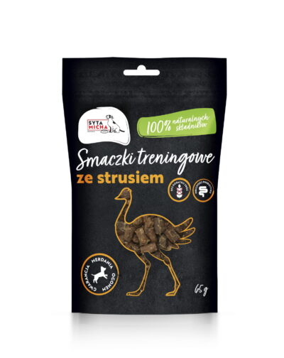 Syta Micha - smaczki treningowe ze strusiem - 65g - MiskaKarmypl