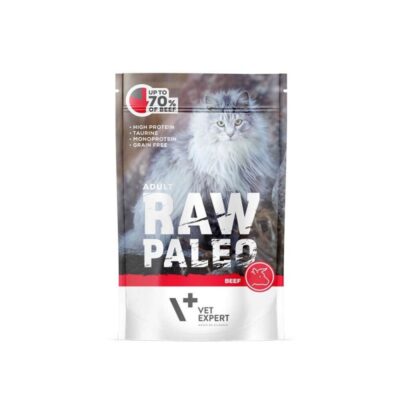 Vetexpert – Raw – Paleo – Adult – Cat – Beef – Saszetka – Dla – Kota – Miskakarmy.pl