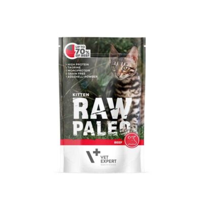 Vetexpert – Raw – Paleo – Kitten – Beef – Saszetka – Dla – Kota – Miskakarmy.pl