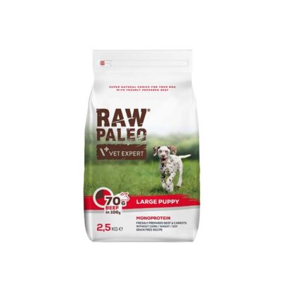 Vetexpert – Raw – Paleo – Pupp – Large – Beef – Sucha – Karma – Dla – Psa - Miskakarmy.pl