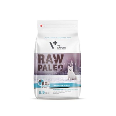 Vetexpert – Raw – Paleo – Puppy – Large – Turkey – Sucha – Karma – Dla – Psa - Miskakarmy.pl