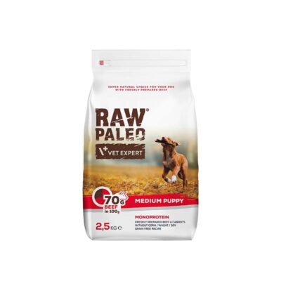 Vetexpert – Raw – Paleo – Puppy – Medium – Beef – Sucha – Karma – Dla – Psa - Miskakarmy.pl