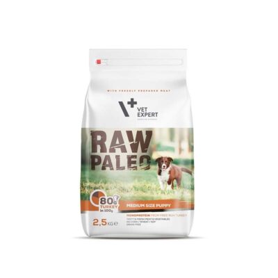 Vetexpert – Raw – Paleo – Pupp – Medium – Turkey – Sucha – Karma – Dla – Psa - Miskakarmy.pl