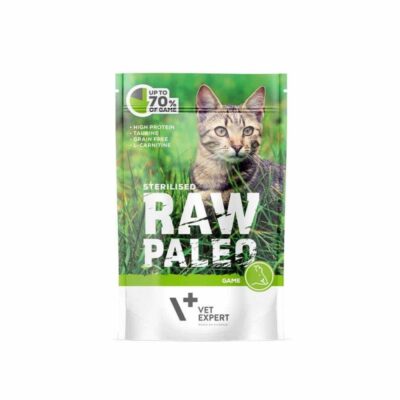 Vetexpert – Raw – Paleo – Sterilised – Game – Saszetka – Dla – Kota – Miskakarmy.pl